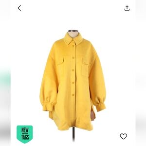 Nap brand wool coat yellow